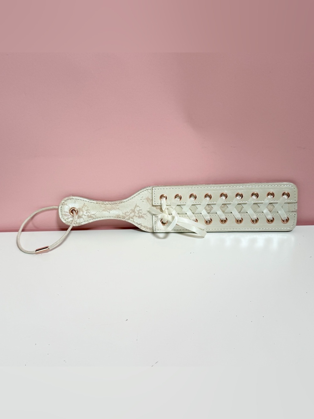 Savage X Fenty ivory lace corset paddle